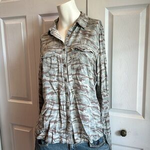 Maurices rayon button-down, size L. Create a bundle and save!